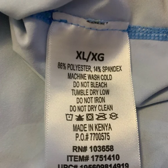 Hurley Tropical Long Sleeve Top UPF+50 size xl euc - Picture 7 of 7